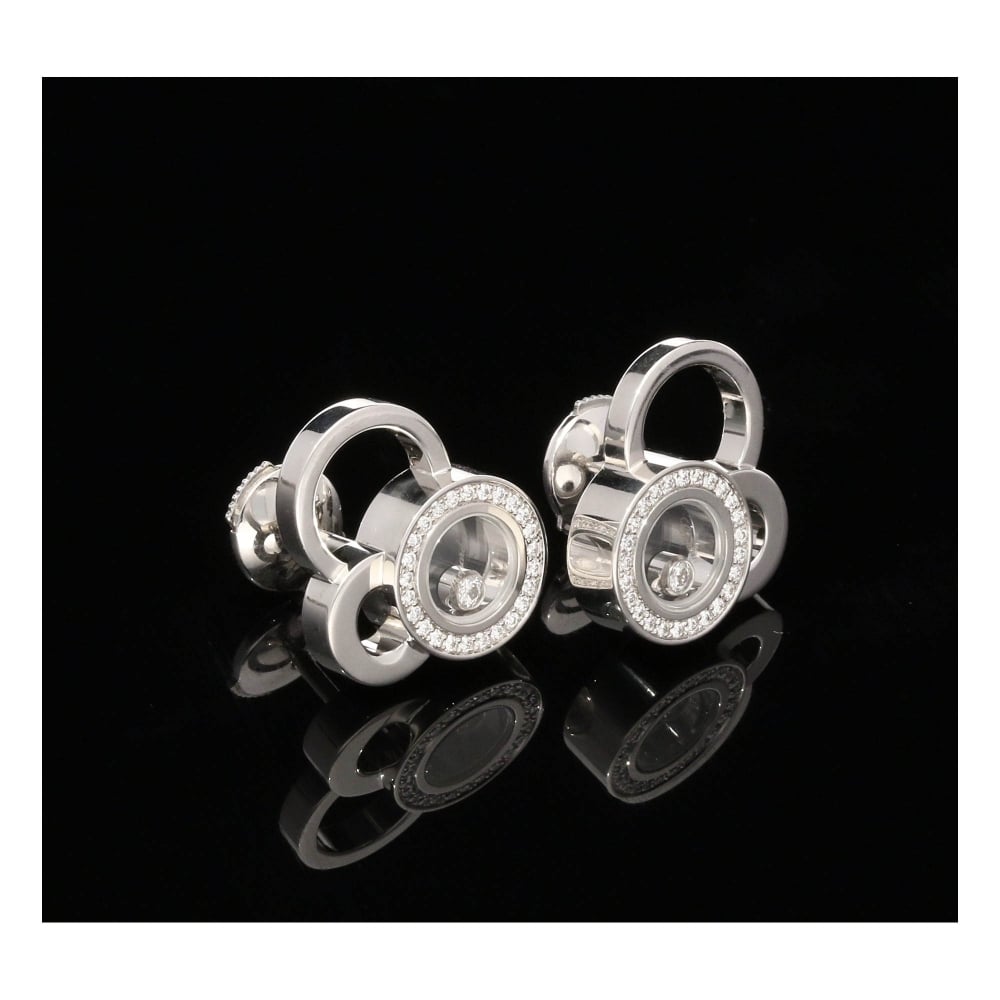 Chopard Diamond Earrings 18ct White Gold