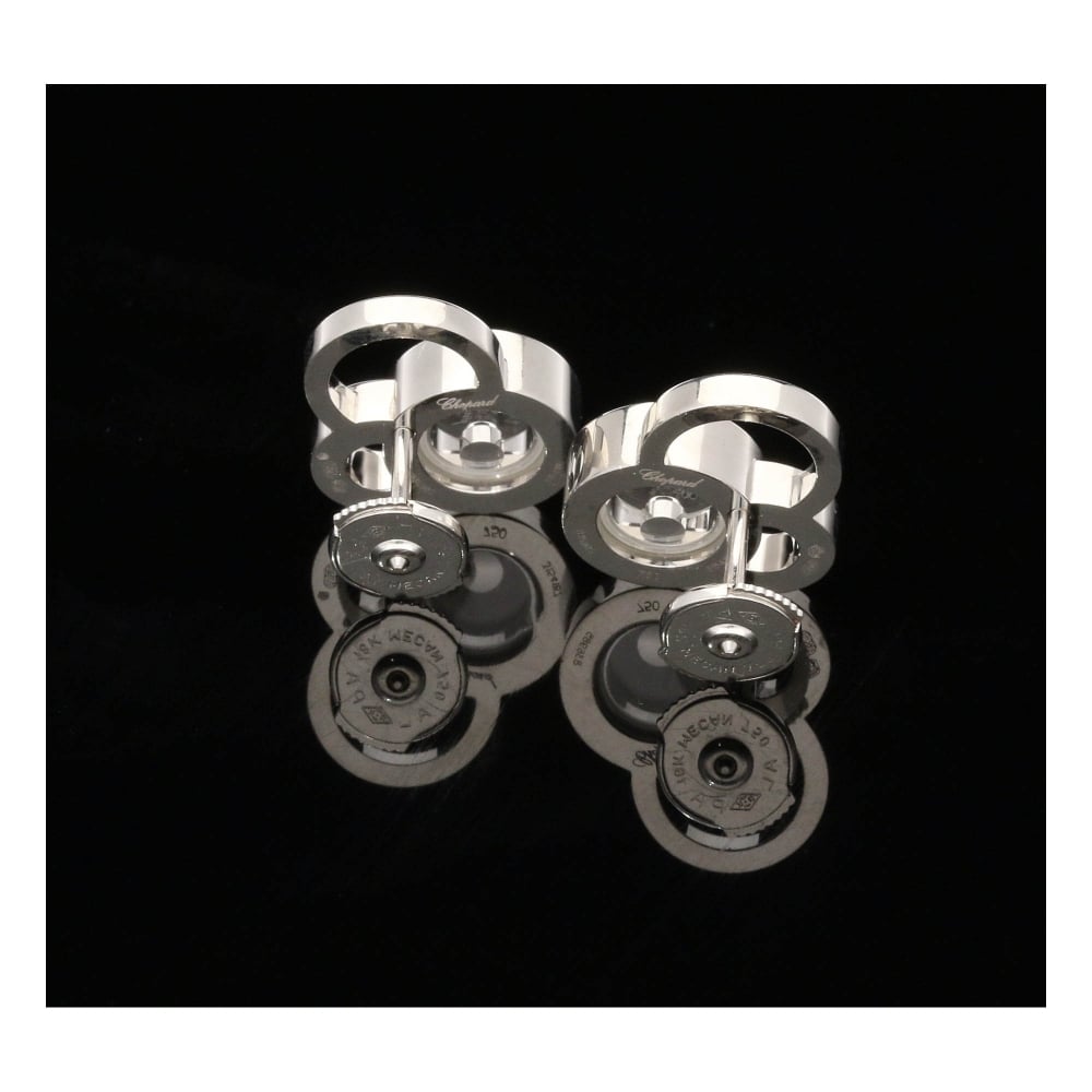 Chopard Diamond Earrings 18ct White Gold