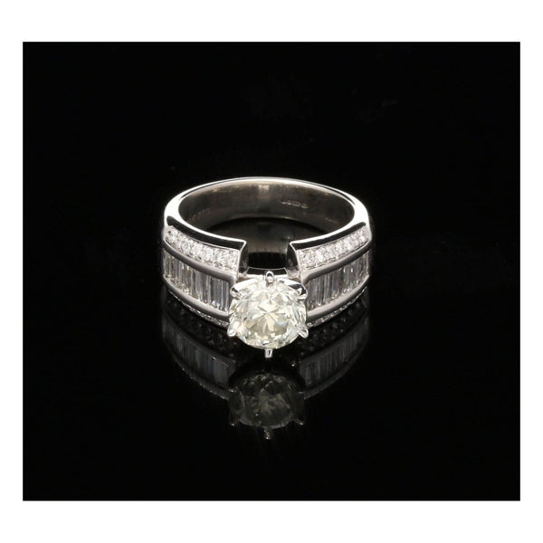 18ct White Gold 2.79ct Diamond Engagement Ring