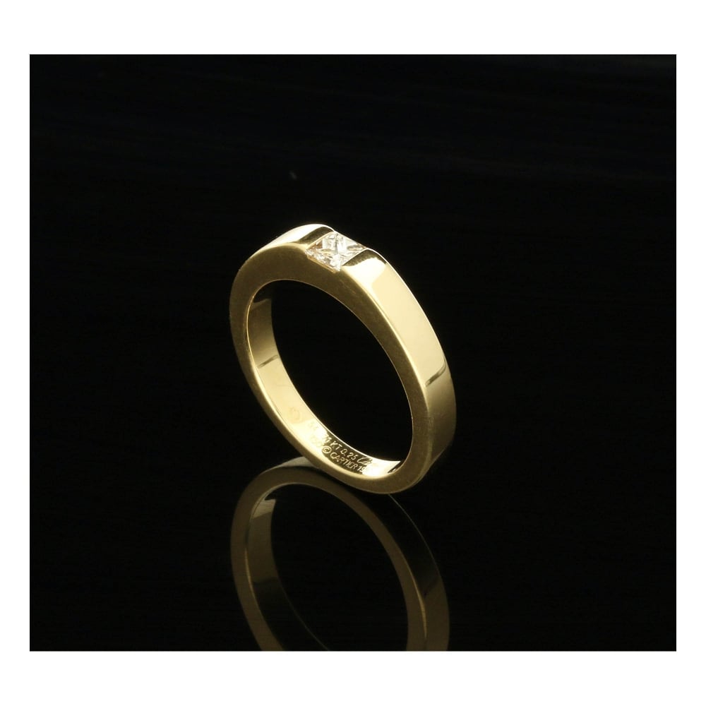 Tank Small Ring - Princess Cut Diamond - 0.25ct