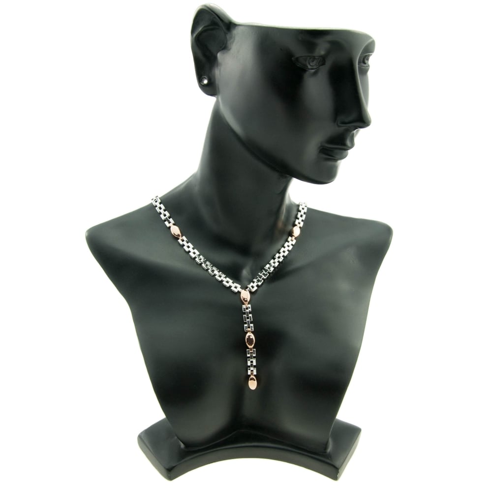 9ct White and Rose Gold Necklace