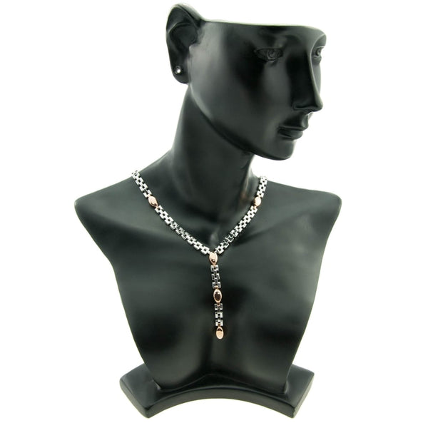 9ct White and Rose Gold Necklace