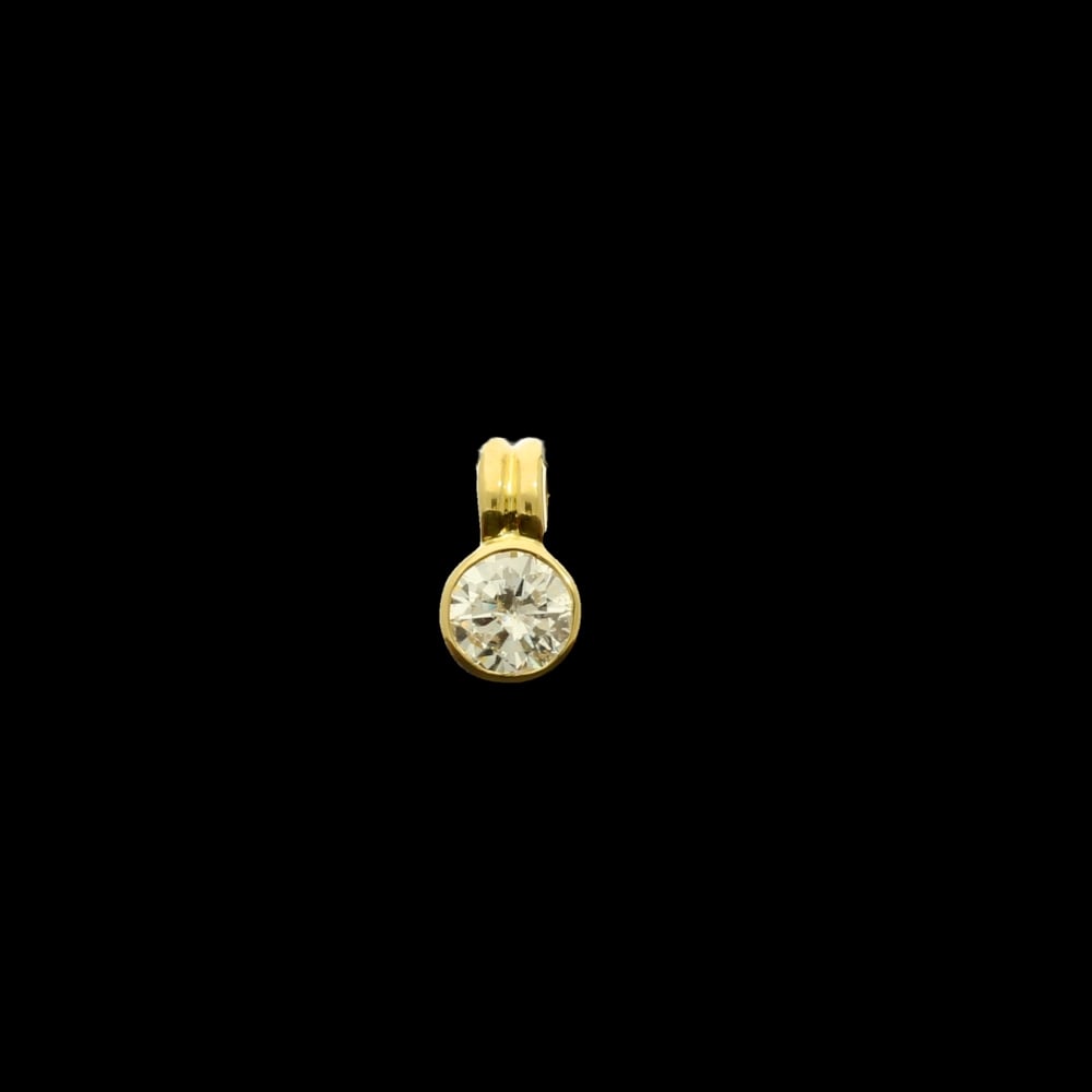18ct Yellow Gold 0.57ct Diamond Pendant