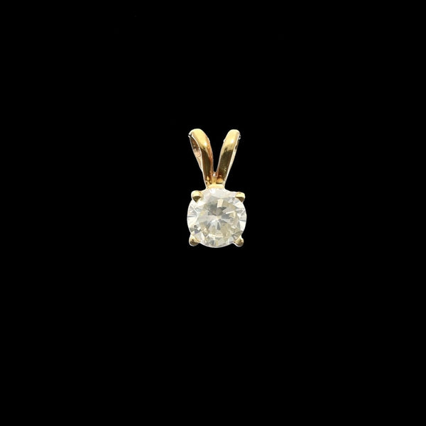 14ct Yellow Gold 1.10ct Diamond Pendant