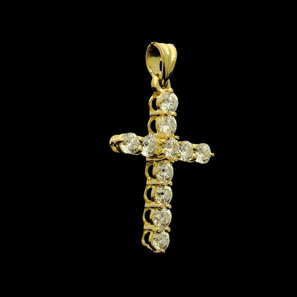 18ct Yellow Gold 1.87ct Diamond Cross