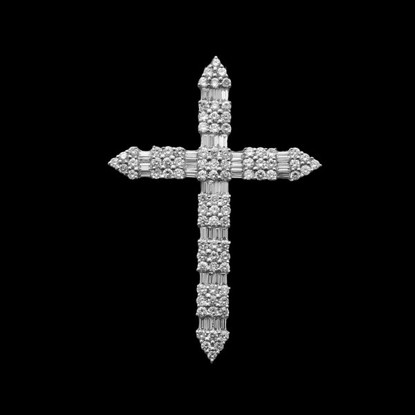 18ct White Gold 1.27ct Diamond Cross