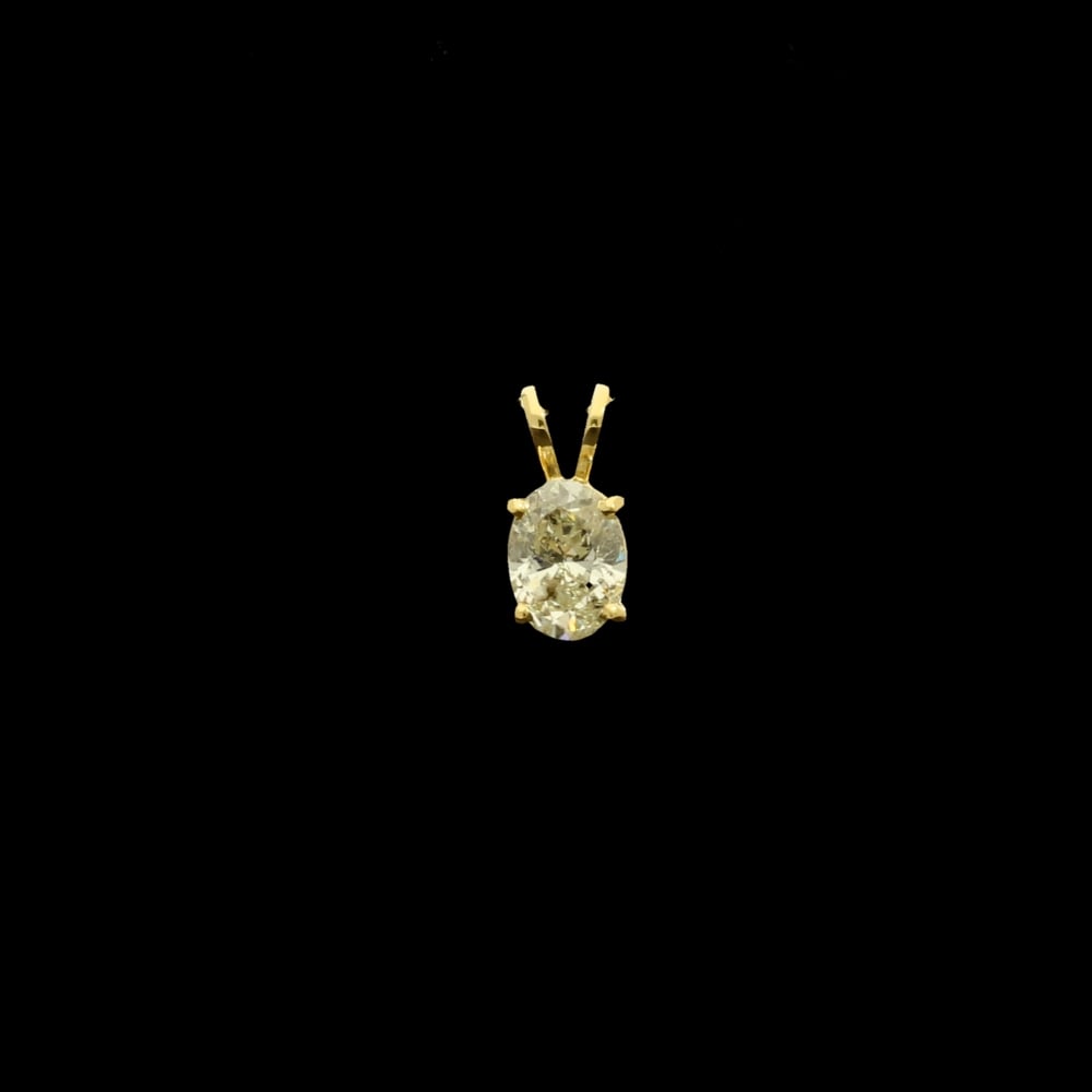 18ct Yellow Gold 0.91ct Diamond Pendant