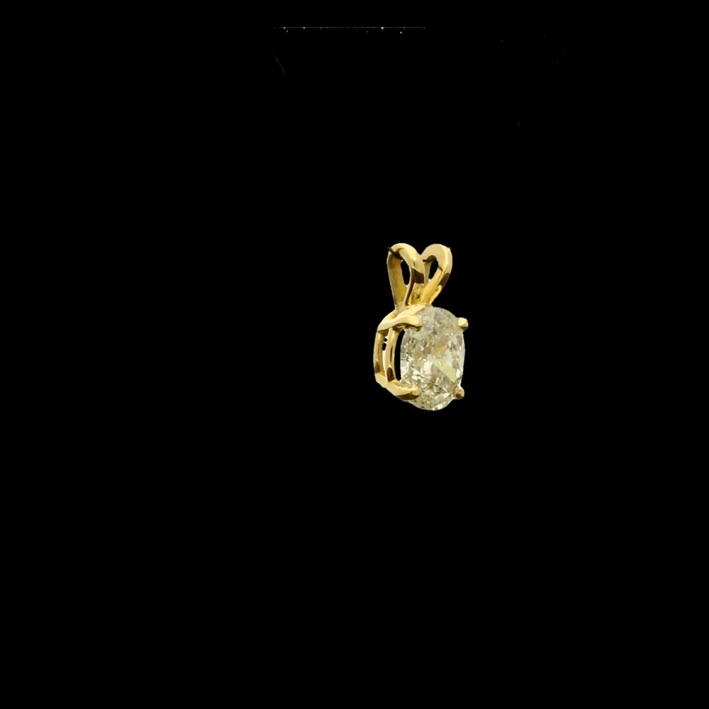 18ct Yellow Gold 0.91ct Diamond Pendant