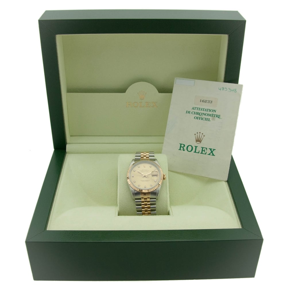 Datejust 16233 - Gents Watch - Diamond Dial - 1989