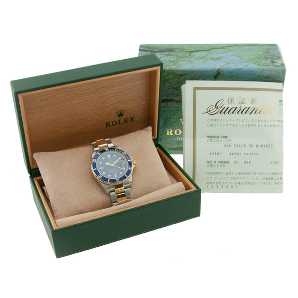 Submariner 16613 - Gents Watch - Blue Bezel & Dial - 2002