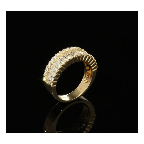 18ct Yellow gold 1.34ct Diamond Half Eternity Ring