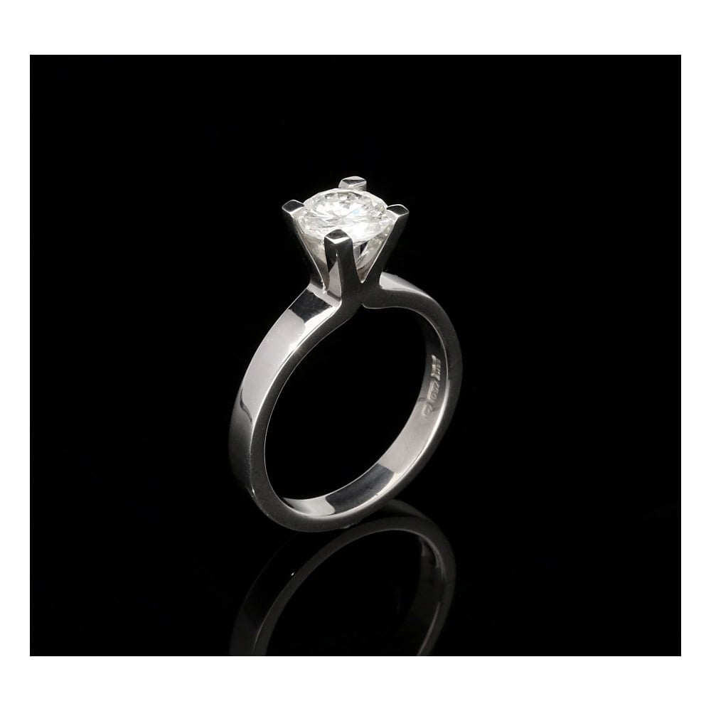 18ct White Gold Diamond Engagement Ring 1.16ct