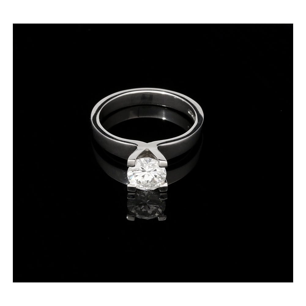18ct White Gold Diamond Engagement Ring 1.16ct