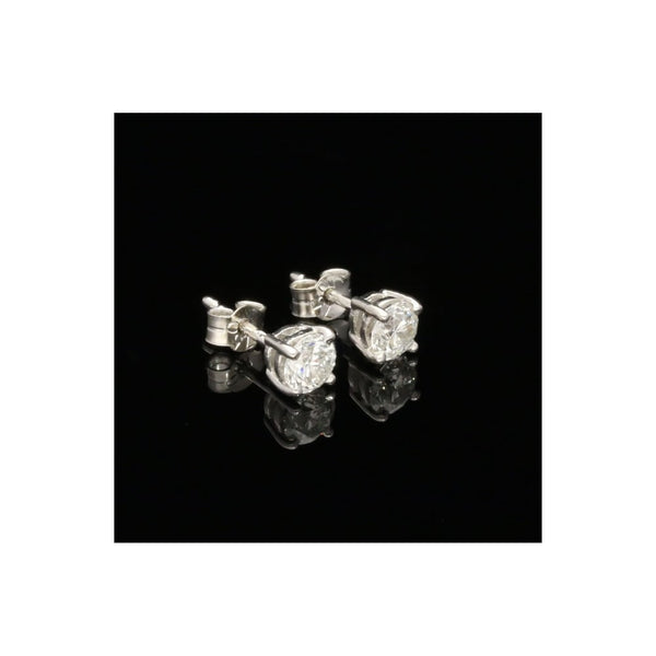 18ct White Gold 1.00ct Diamond Earrings