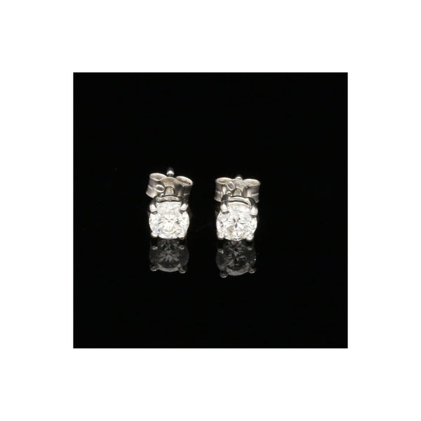 18ct White Gold 1.00ct Diamond Earrings