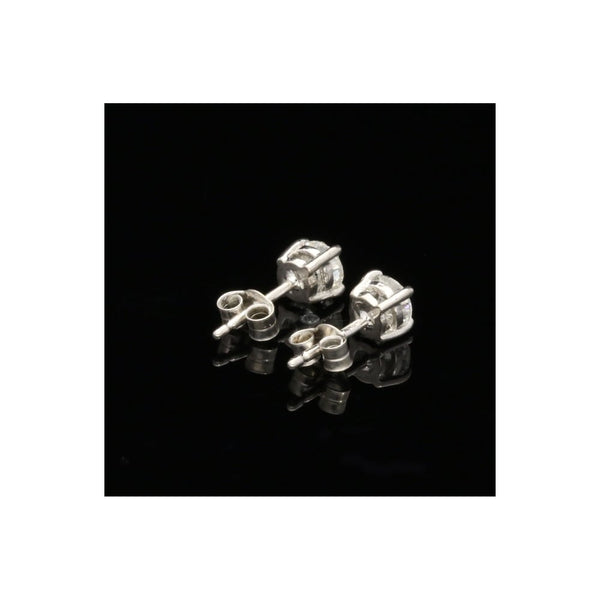 18ct White Gold 1.00ct Diamond Earrings