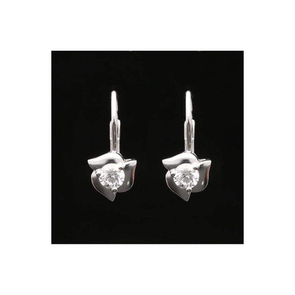 Cartier Platinum 0.75ct Diamond Earrings