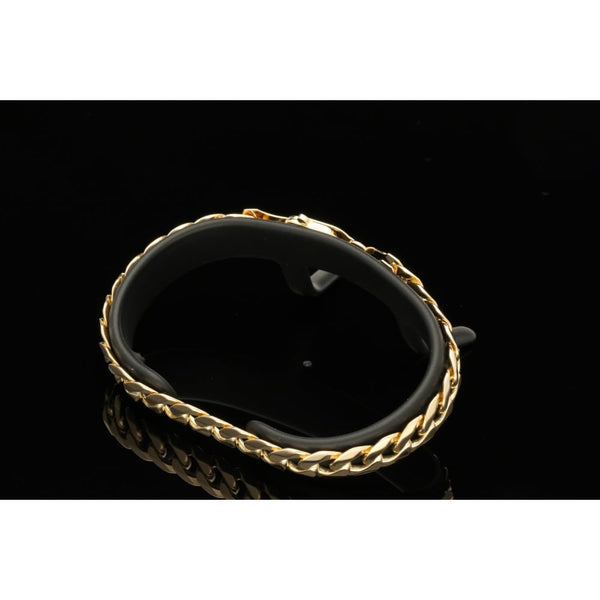 9ct Yellow Gold Gents Curb Bracelet 17.20 grams