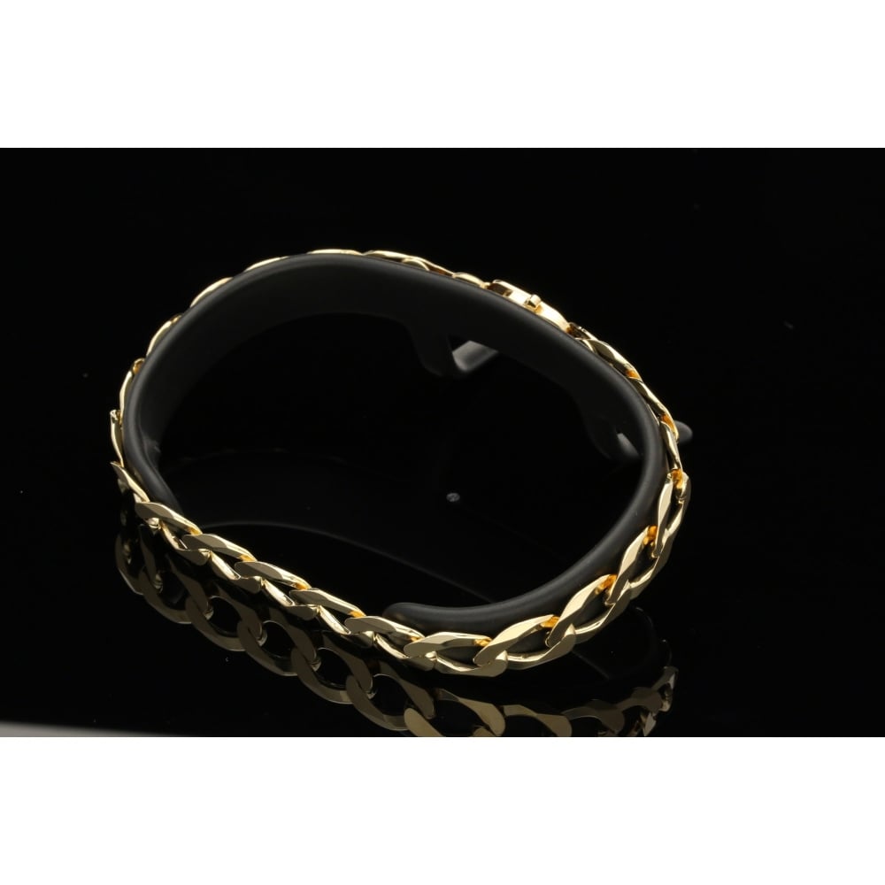 9ct Yellow Gold Gents Curb Bracelet 14.20 grams