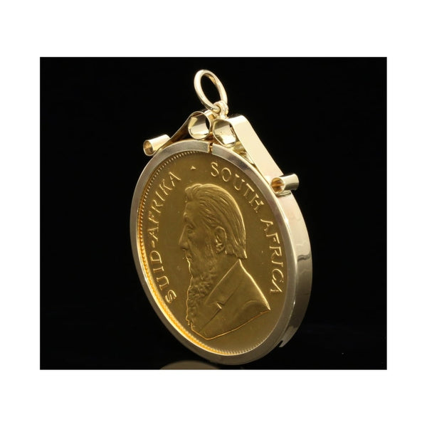 Full Krugerrand 22ct Yellow Gold Pendant