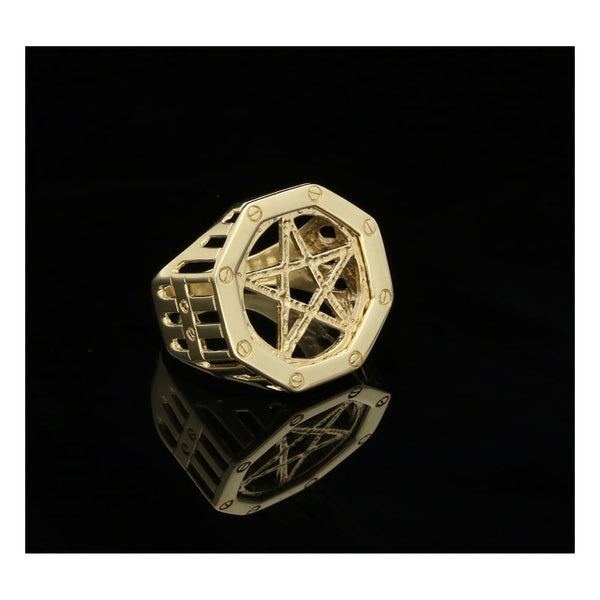 9ct Yellow Gold 5 Pointed Star Ring