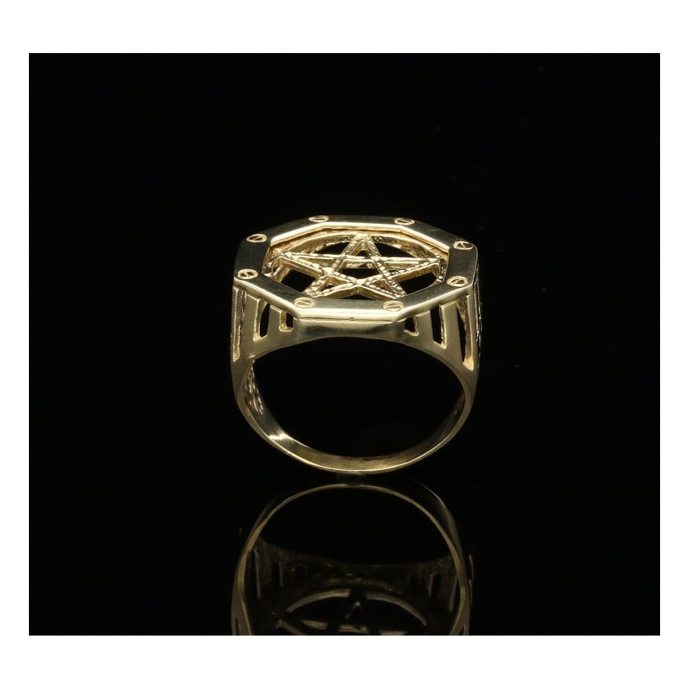 9ct Yellow Gold 5 Pointed Star Ring