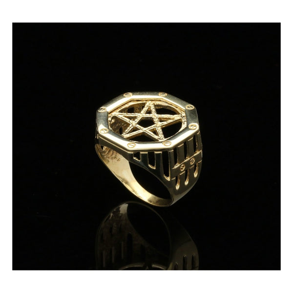 9ct Yellow Gold 5 Pointed Star Ring