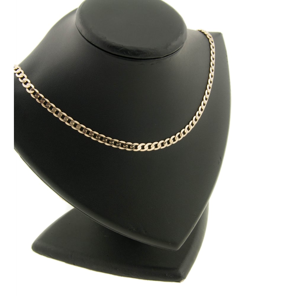 9ct Yellow Gold Gents Curb Chain 17.80g