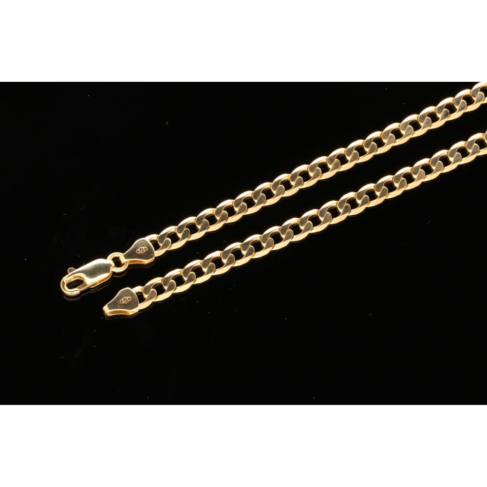 9ct Yellow Gold Gents Curb Chain 17.80g