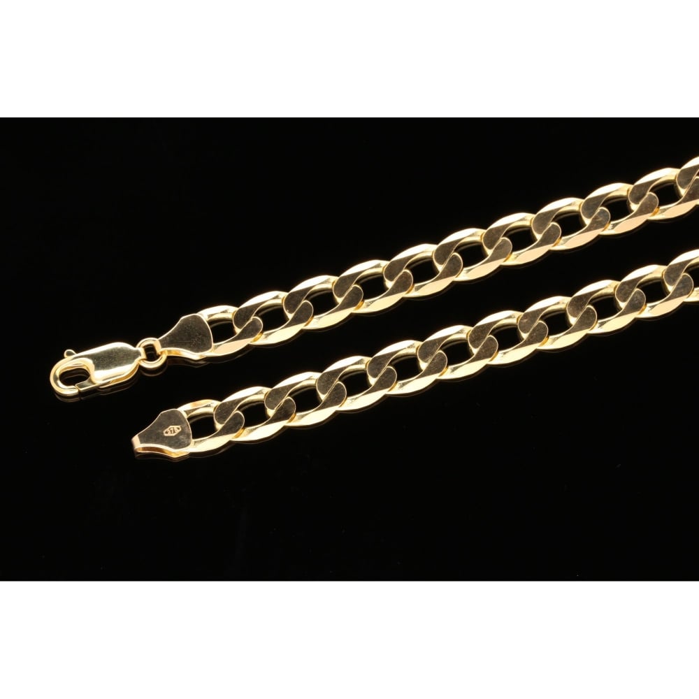Gents 9ct Yellow Gold 30.70g Heavy Curb Chain 20”