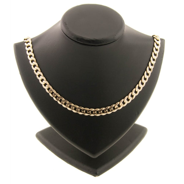9ct Yellow Gold Gents Heavy Curb Chain 43.50g