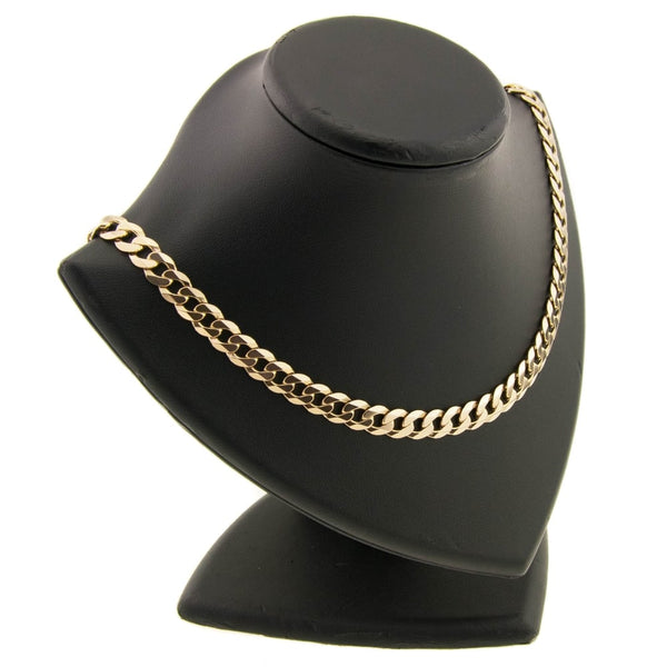 9ct Yellow Gold Gents Heavy Curb Chain 43.50g