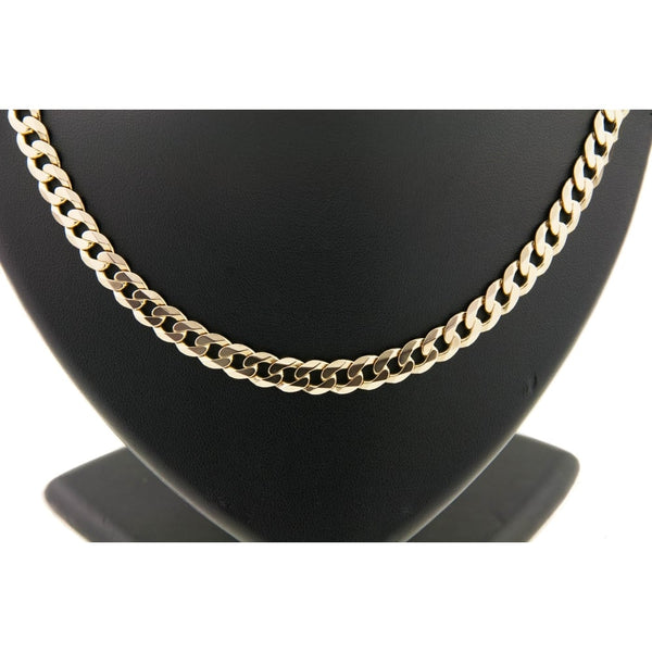 9ct Yellow Gold Gents Heavy Curb Chain 43.50g