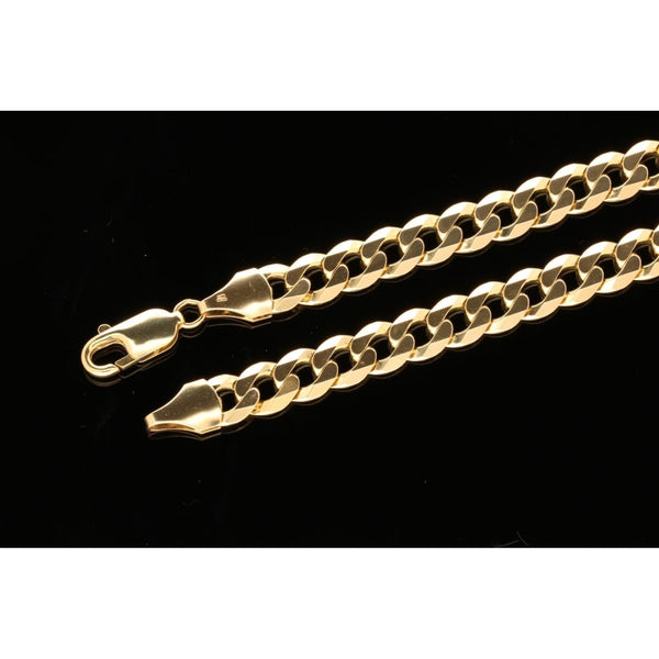 9ct Yellow Gold Gents Heavy Curb Chain 43.50g