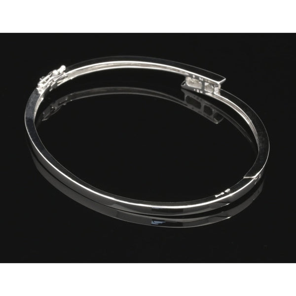 9ct White Gold 0.50ct Diamond Bangle