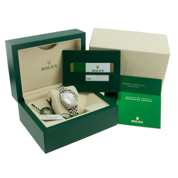Datejust 178384 - Lady's Watch - Diamond Bezel - Unworn 2017