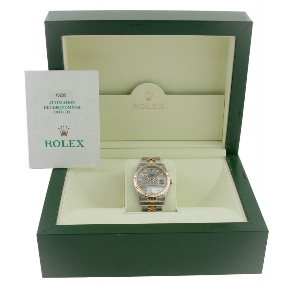 Datejust 16233 -  Gents Watch - Diamond Dial - 2002