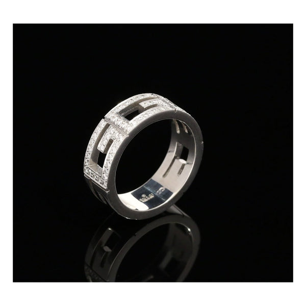 18ct White Gold 0.72ct Diamond Gucci Ring