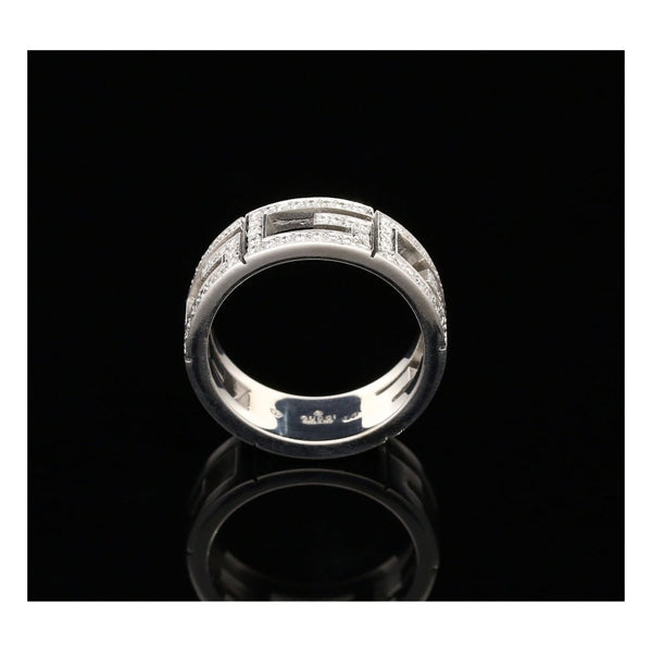 18ct White Gold 0.72ct Diamond Gucci Ring