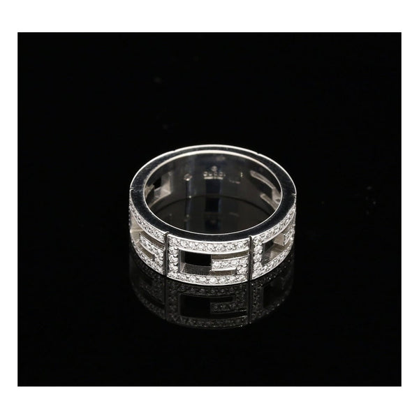 18ct White Gold 0.72ct Diamond Gucci Ring