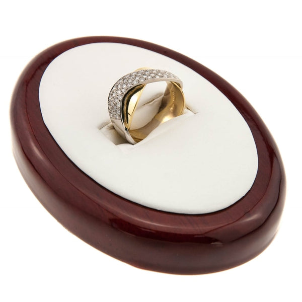 Yellow & White 18ct Gold Crossover 0.84ct Diamond Ring