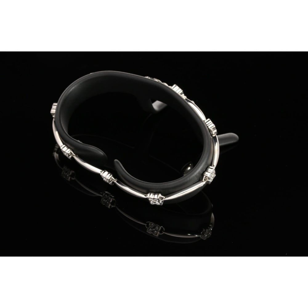 18ct White Gold Diamond Bracelet DMR