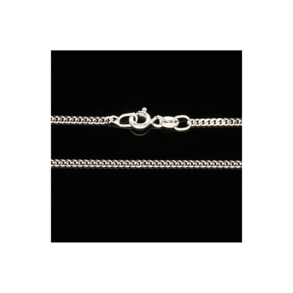 9ct White Gold 18" Curb Chain