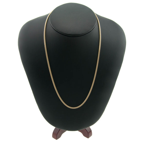 9ct Yellow Gold Curb Chain - 18" - 8.1g