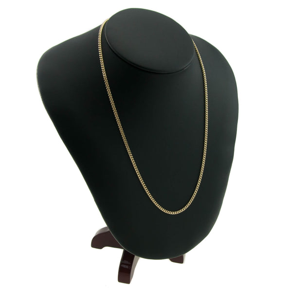9ct Yellow Gold Curb Chain - 18" - 8.1g
