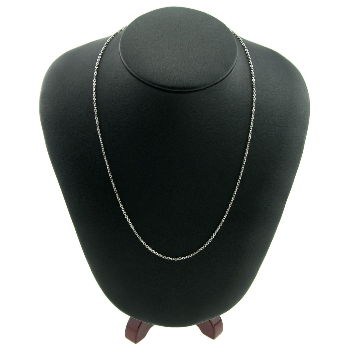 Platinum 18" Fine Solid Trace Chain