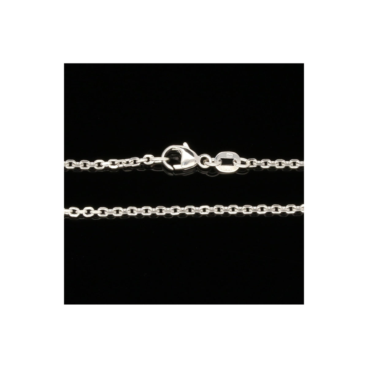 Platinum 18" Fine Solid Trace Chain