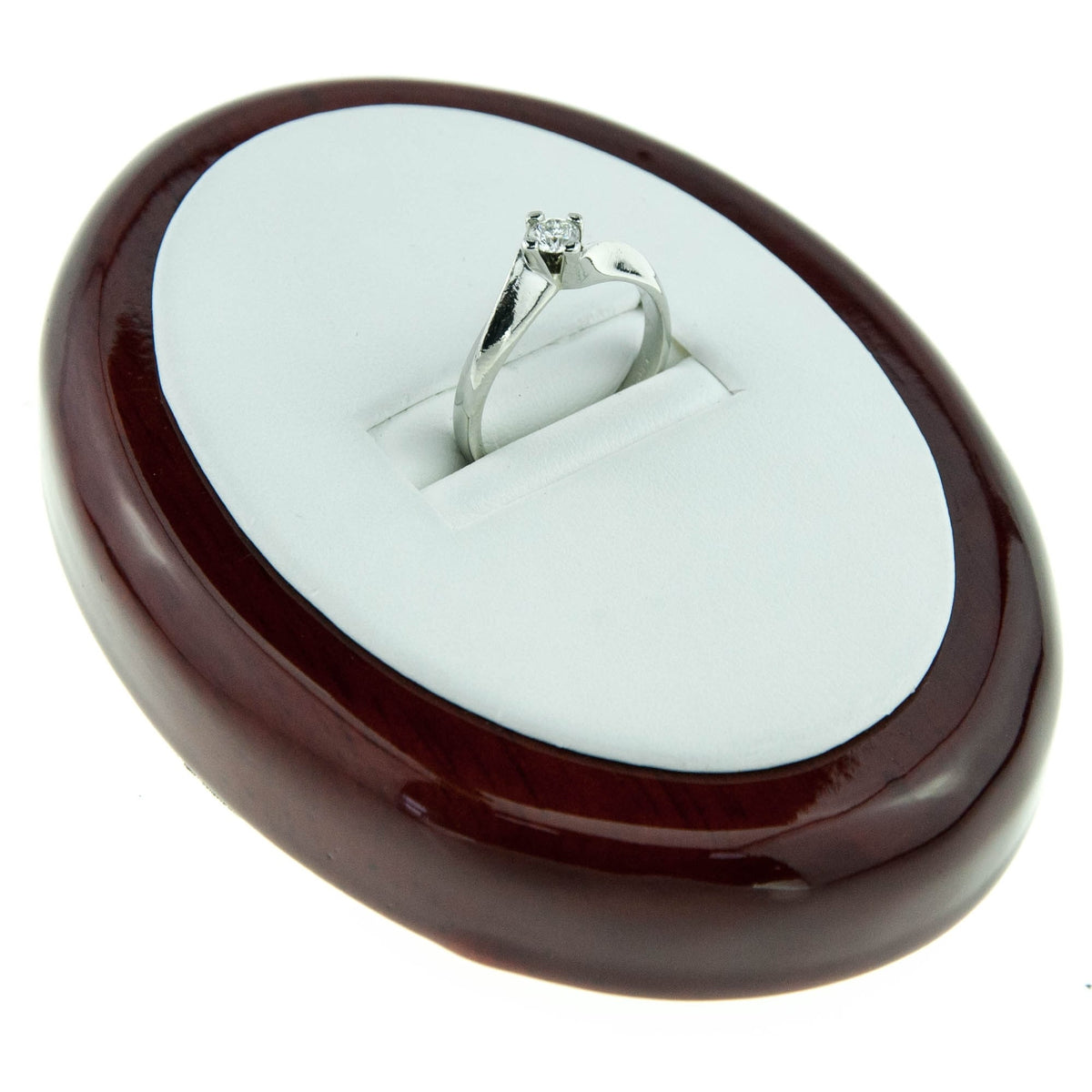 Platinum Diamond Engagement Ring on a Twist - 0.25ct