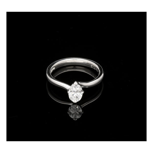 Platinum 0.72ct Diamond Engagement Ring
