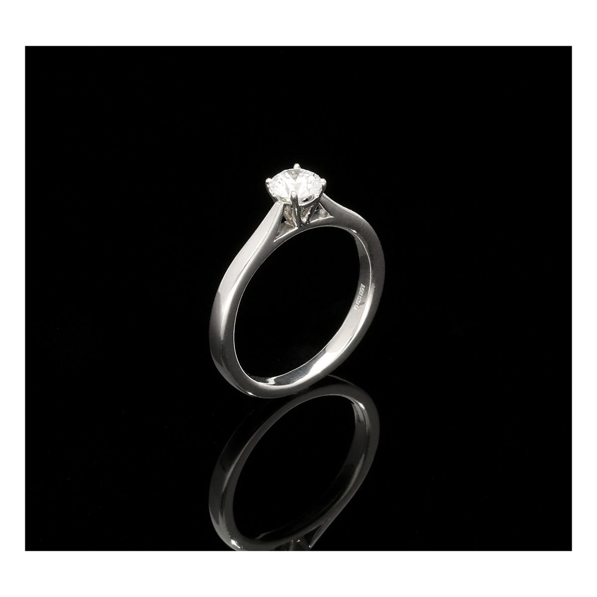 Platinum IGI Certified 0.40ct Diamond Engagement Ring